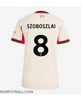 Billige Fotballdrakt Liverpool Dominik Szoboszlai #8 Replika Bortedrakt Dame 2025-26 Kortermet Billige Fotballdrakt Liverpool Dominik Szoboszlai #8 Replika Bortedrakt Dame 2025-26 Kortermet